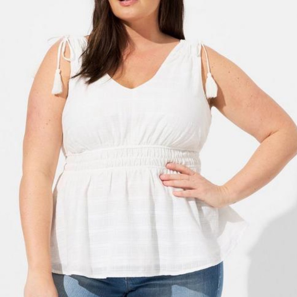 TORRID - Window Pane V-Neck Sleeveless Tank - Size 3